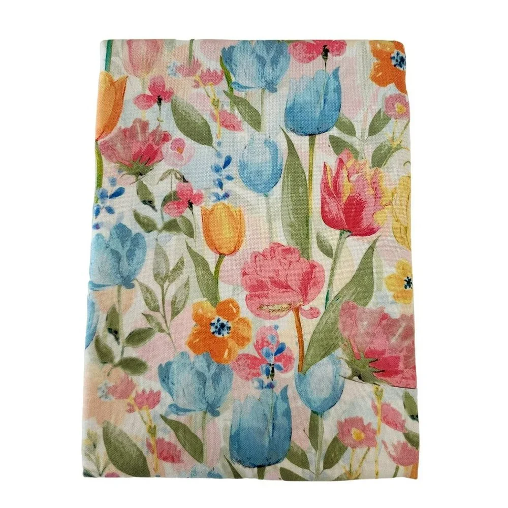 Nicole Miller Pastel Tulips Tablecloth 60x84in Oblong‎